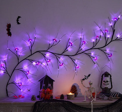 Halloween Decoration Rattan Lamp LED Artificial