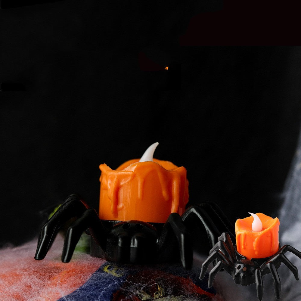 Creative Halloween spider candlestick