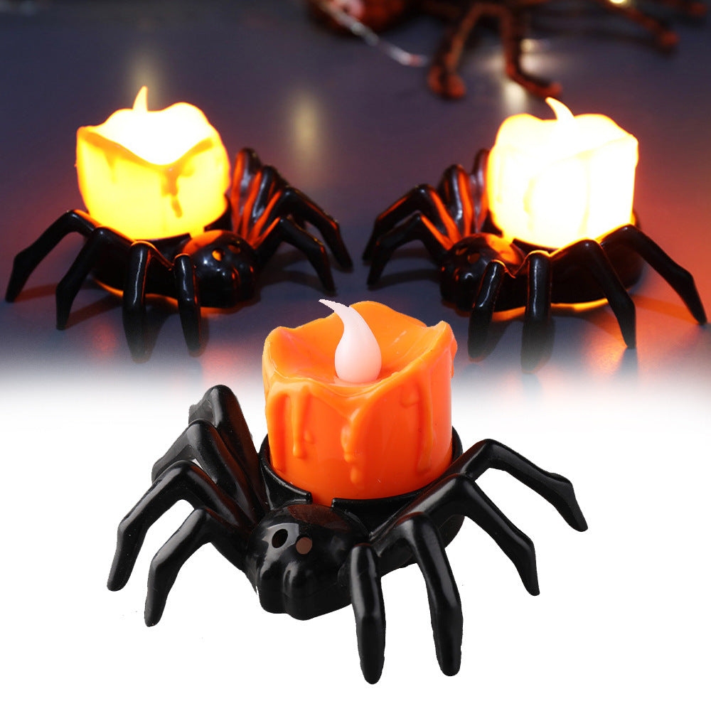 Creative Halloween spider candlestick