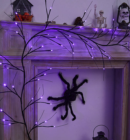 Halloween Decoration Rattan Lamp LED Artificial