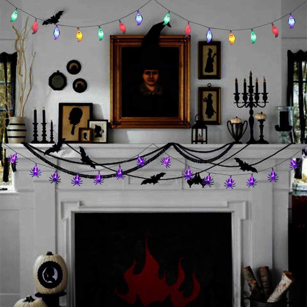 Halloween decoration spider lights