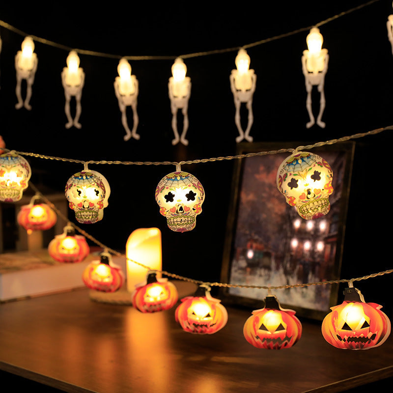 Halloween Decorative String Pumpkin Lights Batteries